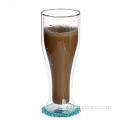 Double Wall Thermal Glass Drinkware For Coffee